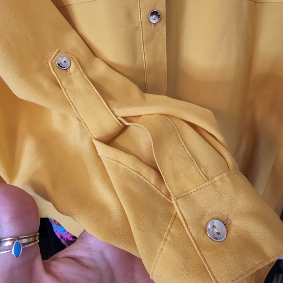 Charter Club Button Up Long Sleeve Blouse - Picture 4 of 10